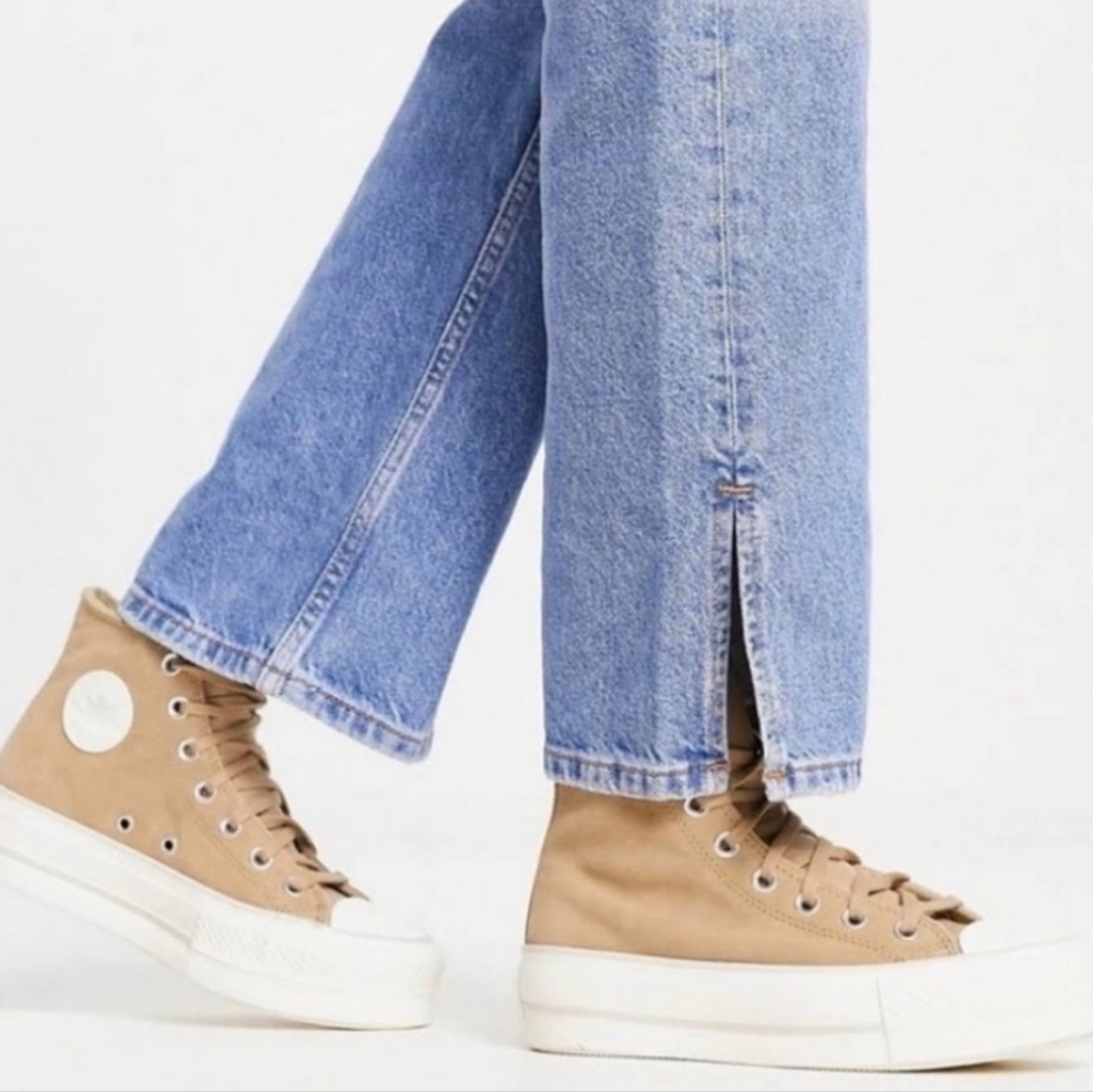 Chuck Taylor All Star Lift Utility Tan Platform Sneaker.  7